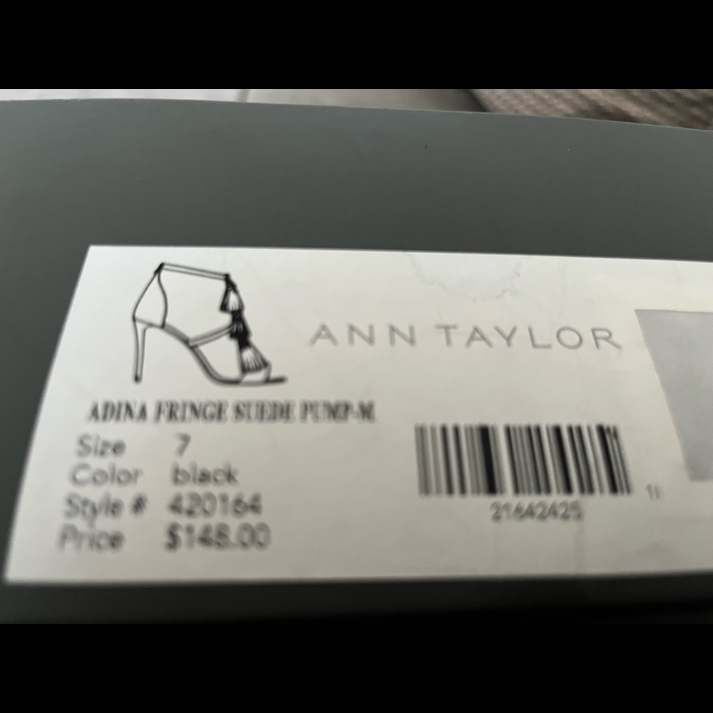 AnnTaylor Adina fringe suede pump - Picture 6 of 7